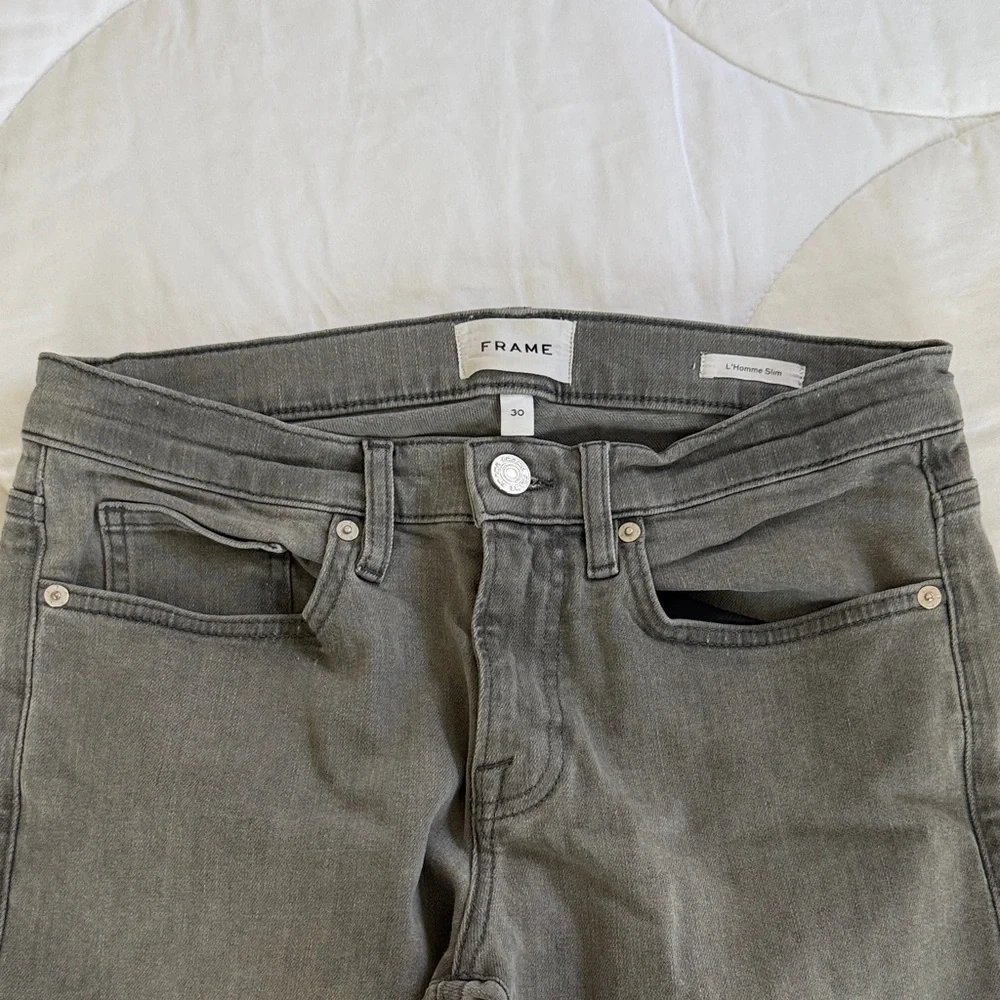 Frame Denim Women's Gray Skinny Jeans - Picture 2 of 6